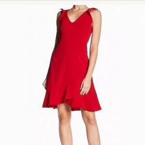 NWOT The Vanity Room A Line Ruffle Red Dress Sz M